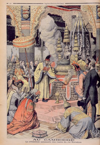 Solemn Cremation of King Norodom I, illustration from 